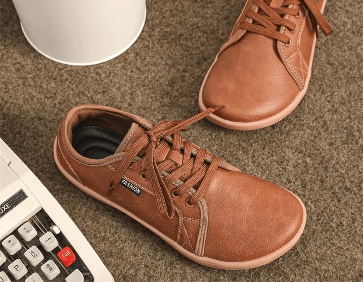 HUCO - Platte Schoenen voor Heren met Brede Pasvorm