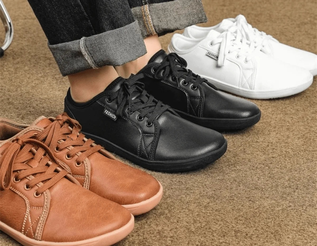 HUCO - Platte Schoenen voor Heren met Brede Pasvorm