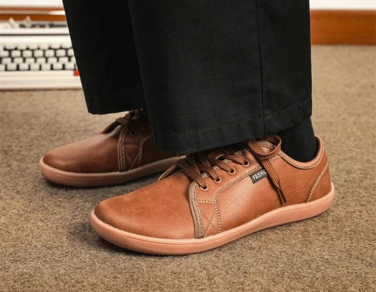 HUCO - Platte Schoenen voor Heren met Brede Pasvorm