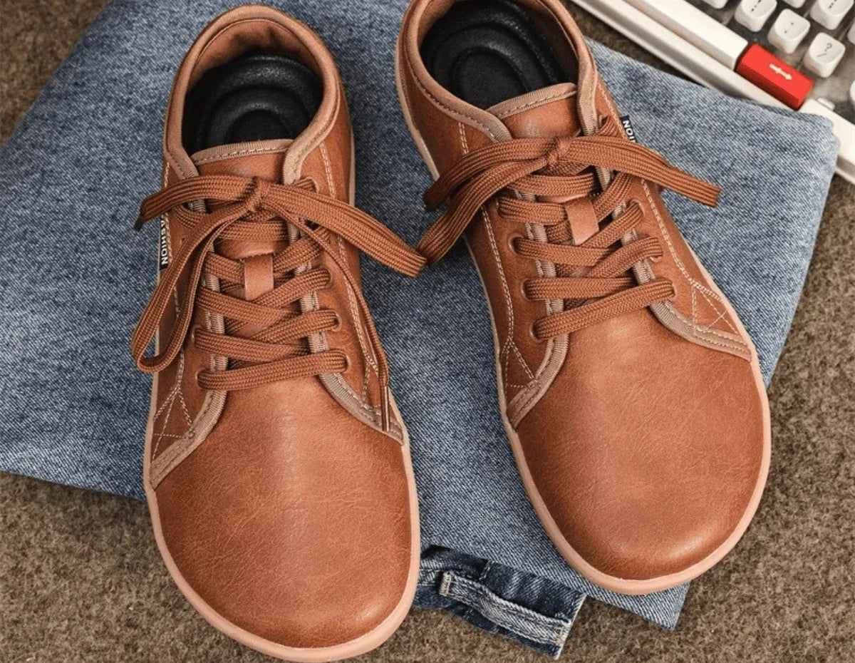 HUCO - Platte Schoenen voor Heren met Brede Pasvorm