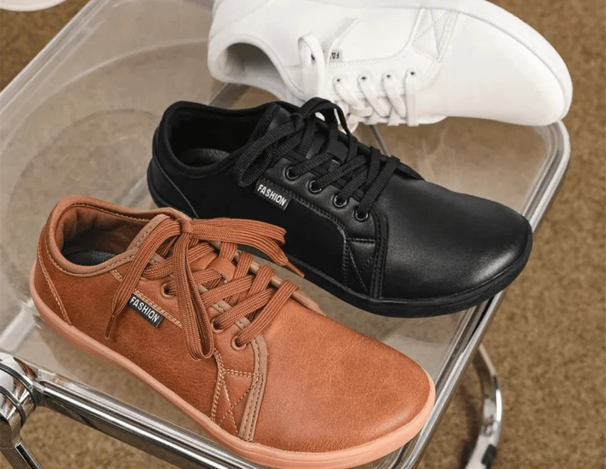 HUCO - Platte Schoenen voor Heren met Brede Pasvorm