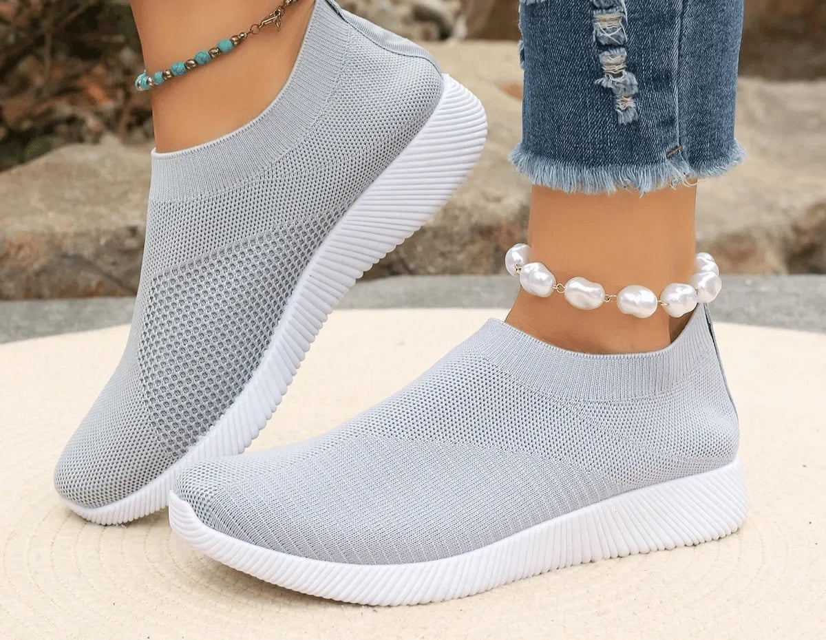 LUNA - Ademende Sneakers voor Dames met Platte Zool