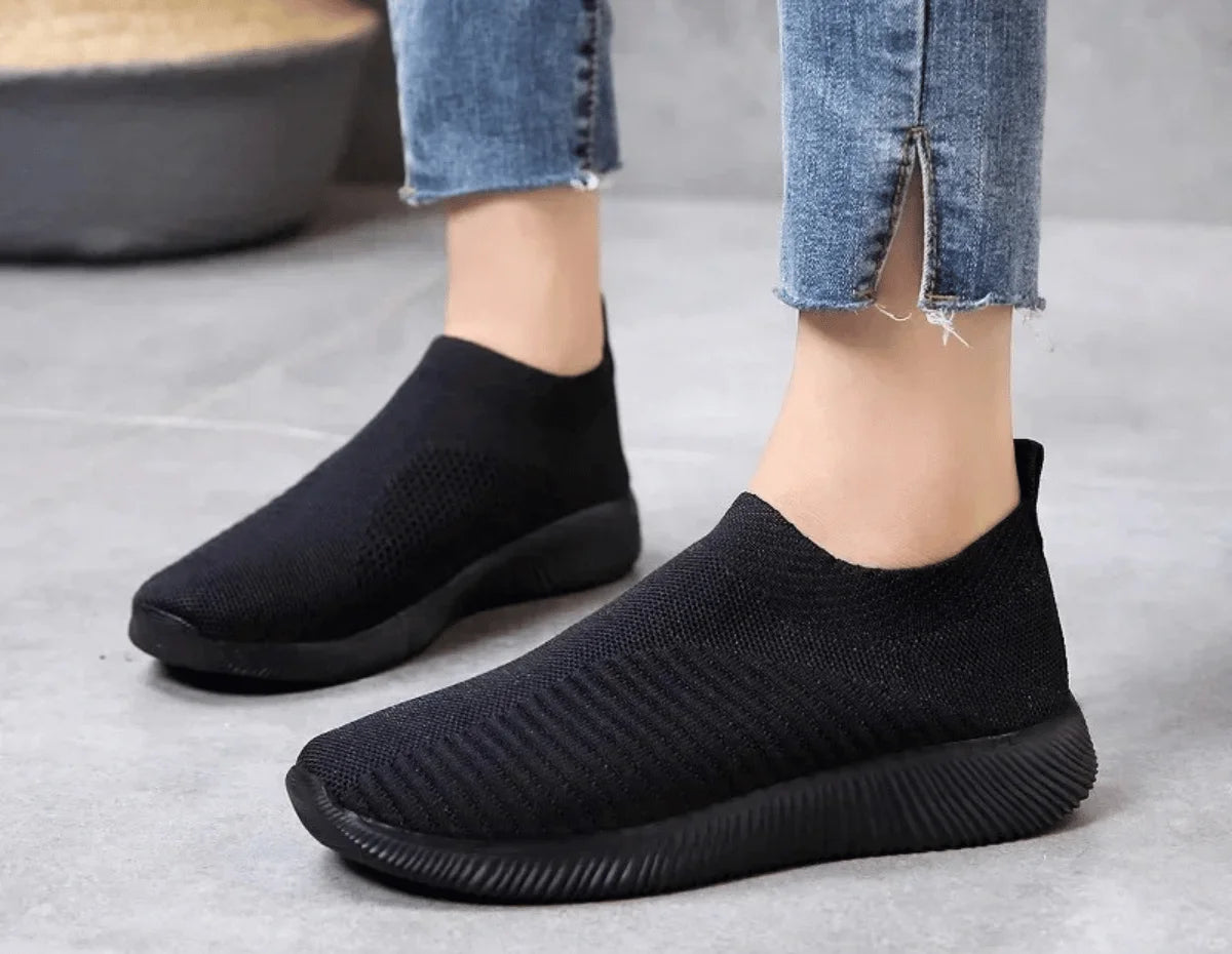 LUNA - Ademende Sneakers voor Dames met Platte Zool