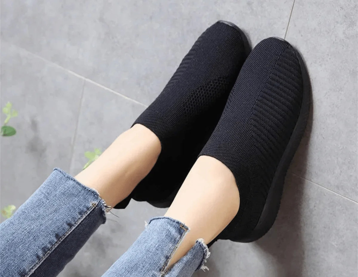 LUNA - Ademende Sneakers voor Dames met Platte Zool