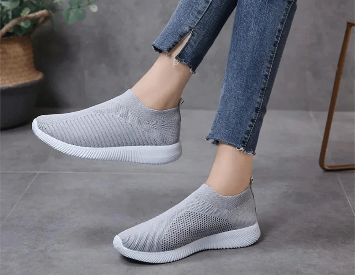 LUNA - Ademende Sneakers voor Dames met Platte Zool