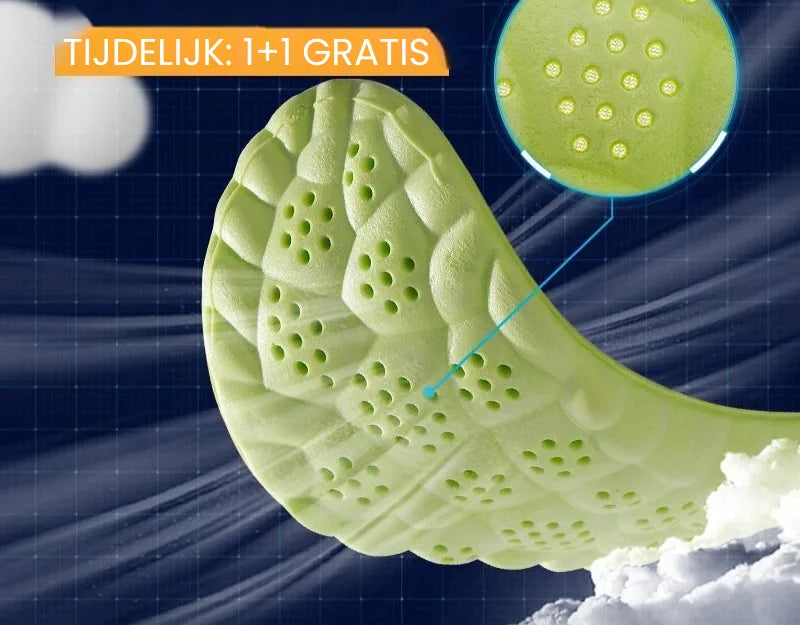 AIRFLOW - Orthopedische Inlegzolen 1+1 GRATIS