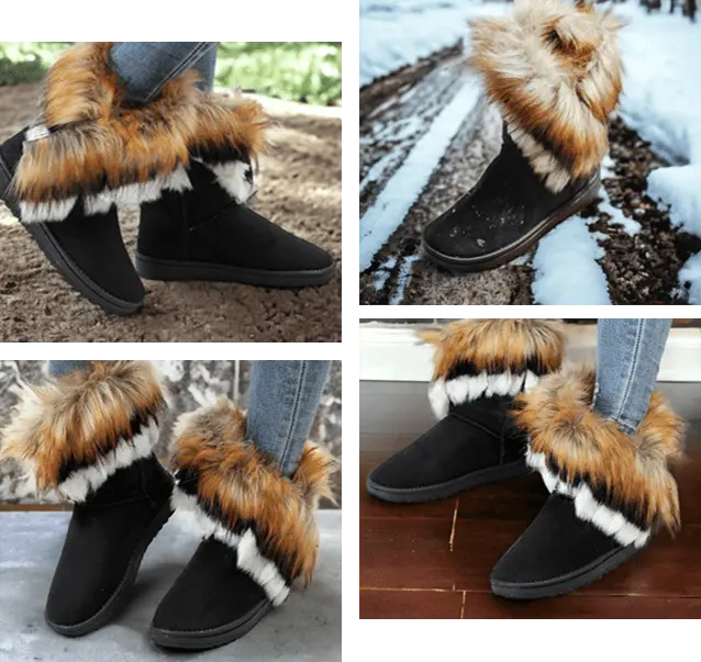 Collectie Warme Waterafstotende Winterlaarzen met warme voering en antislipzool Zwart