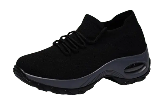 Zwarte orthopedische schoenen voor vrouwen Ortho Flexwalk