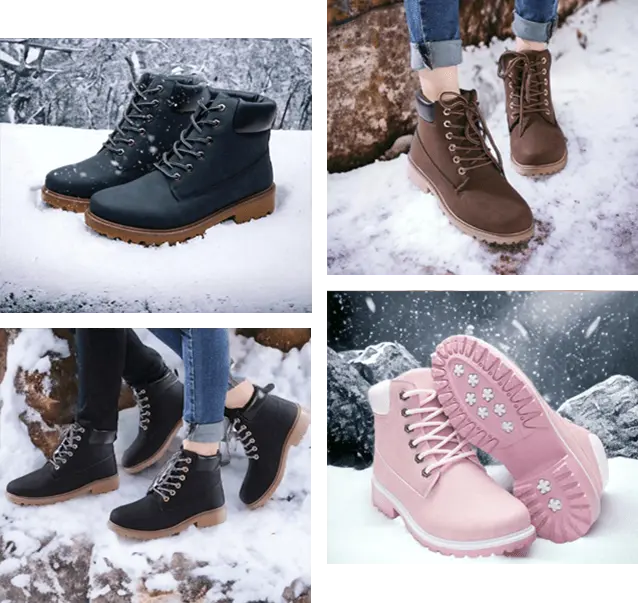 All Seasons Lifestyle Laarzen Roze, Army, Zwart en Blauw met warme binnenvoering en waterafstotende technologie