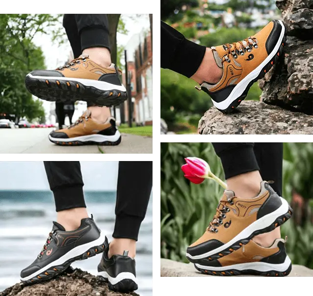 Stabiele grip wandelschoenen lichtgewicht elastische schoenveters en modieus ontwerp Grijs, Khaki