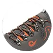 Stabiele grip wandelschoenen lichtgewicht elastische schoenveters en modieus ontwerp Grijs