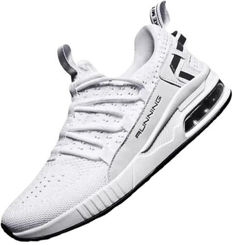 Witte Sneakair III Hardloopschoenen met gemakkelijk in te glijden ontwerp en elastische schoenveters voor een gemakkelijke pasvorm.