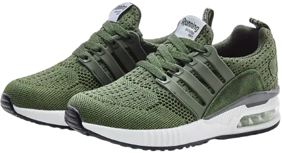 Legersneakers voor alle seizoenen, zachte demping, schuimzool, rubberen antislipzool, gemakkelijk in te glijden. Orthopedisch ontwerp.