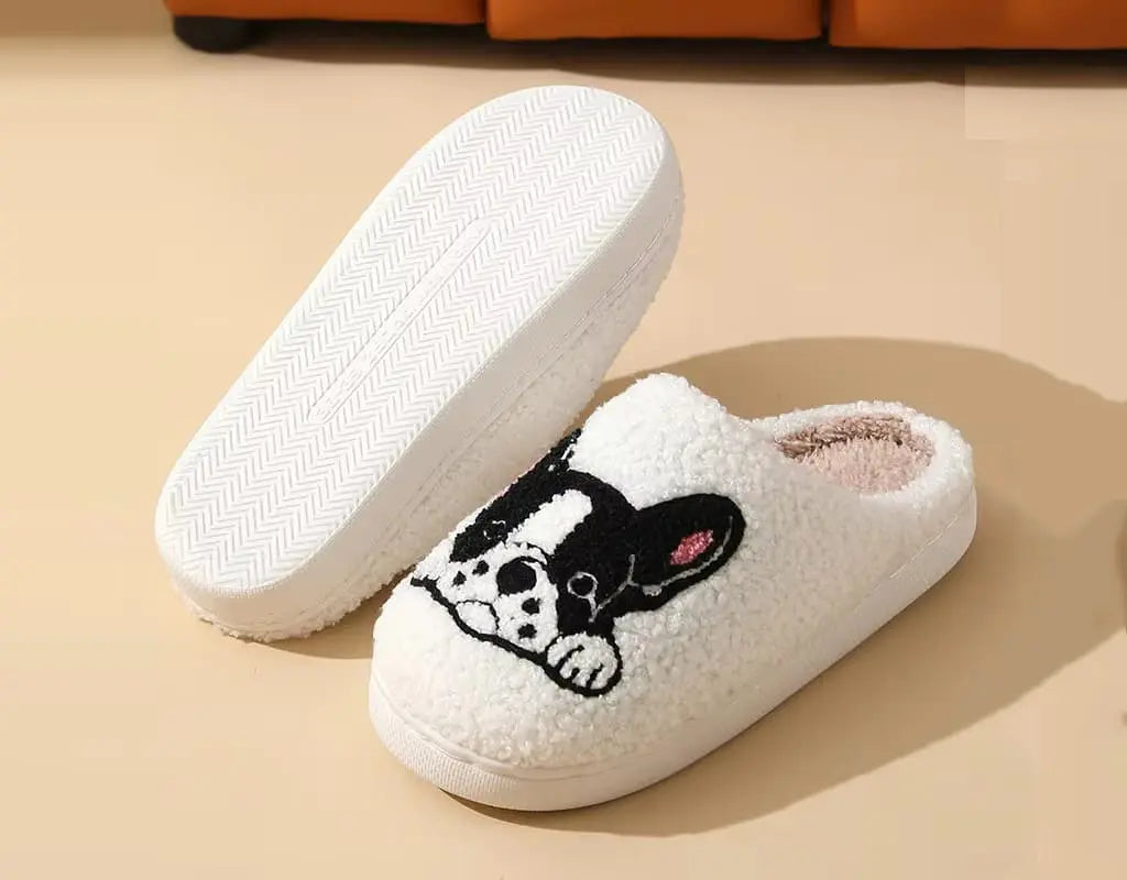 PAWZY - Cartoon Honden Sloffen met Warme Pluche Voering