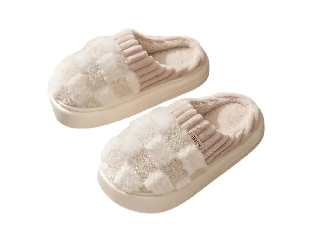 PLAIDSOFT - Warme Winter Slippers met Pluche Voering