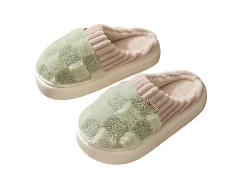 PLAIDSOFT - Warme Winter Slippers met Pluche Voering