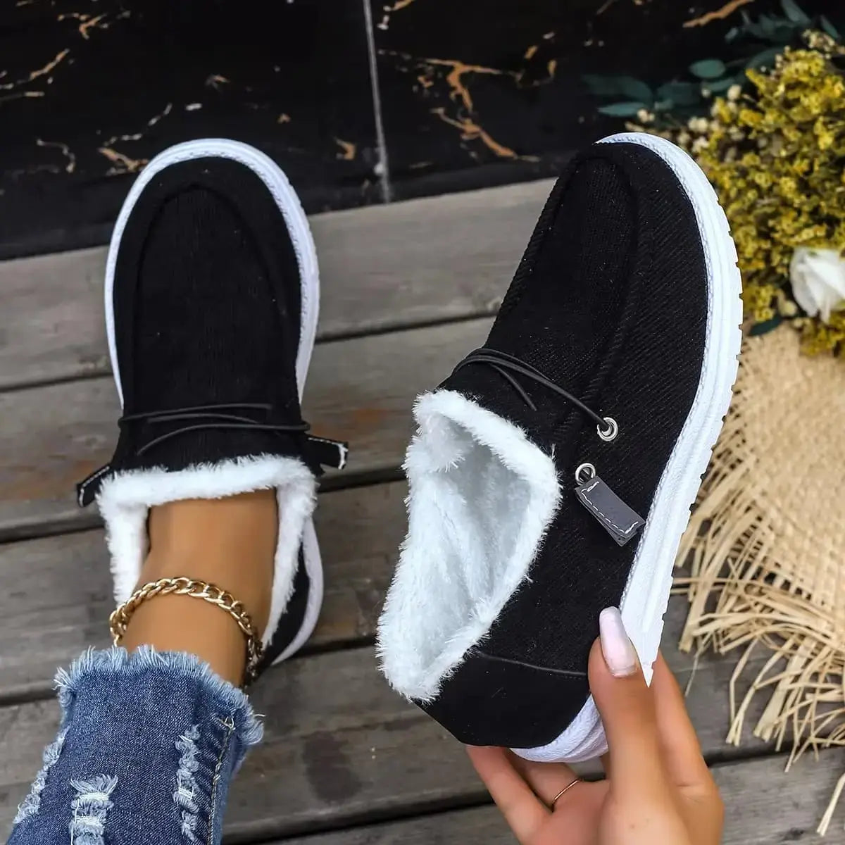 WINTERCOZY - Dikke Zool Winter Sneakers met Pluche Voering