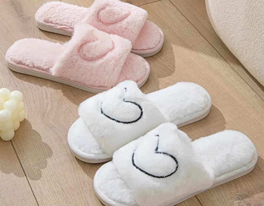 FluffyComfort - Warme Pluche Slippers voor Dames