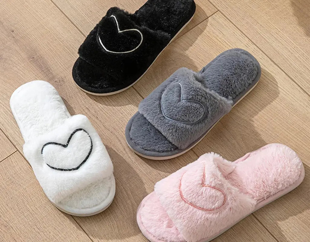 FluffyComfort - Warme Pluche Slippers voor Dames