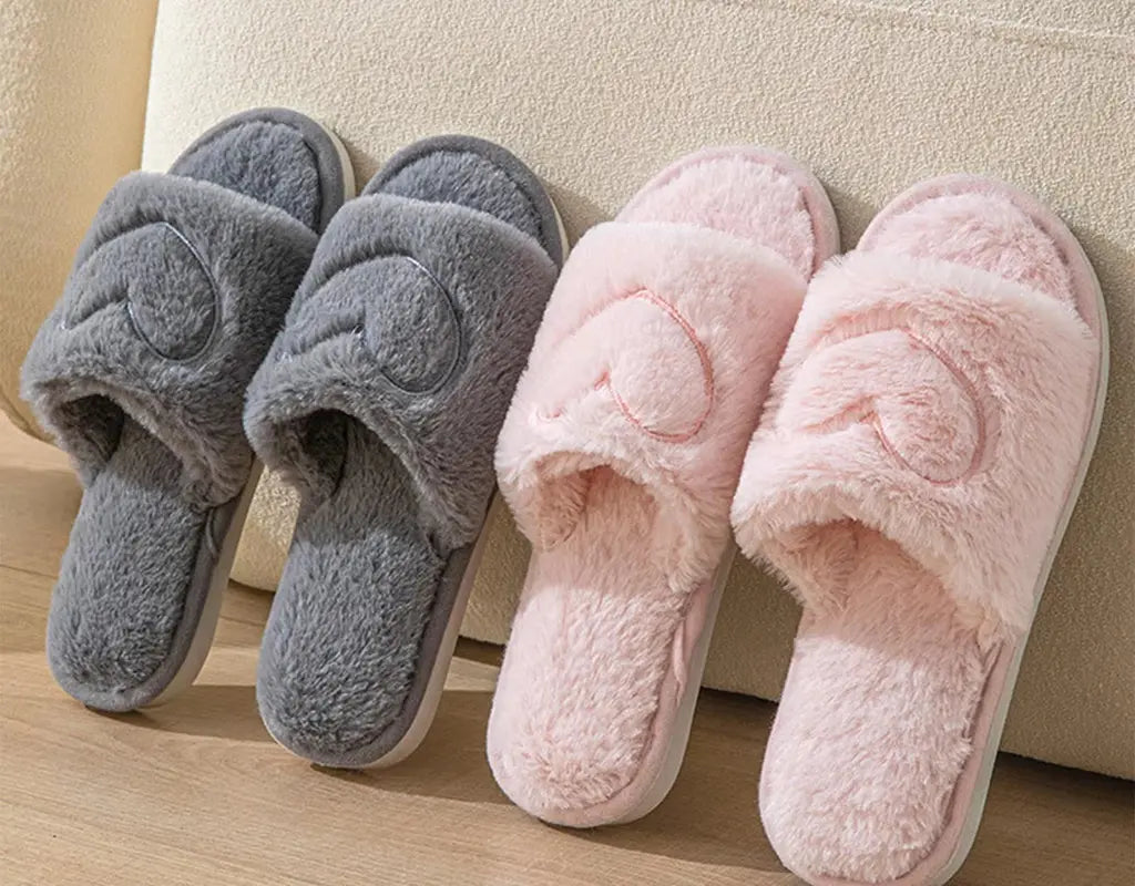 FluffyComfort - Warme Pluche Slippers voor Dames
