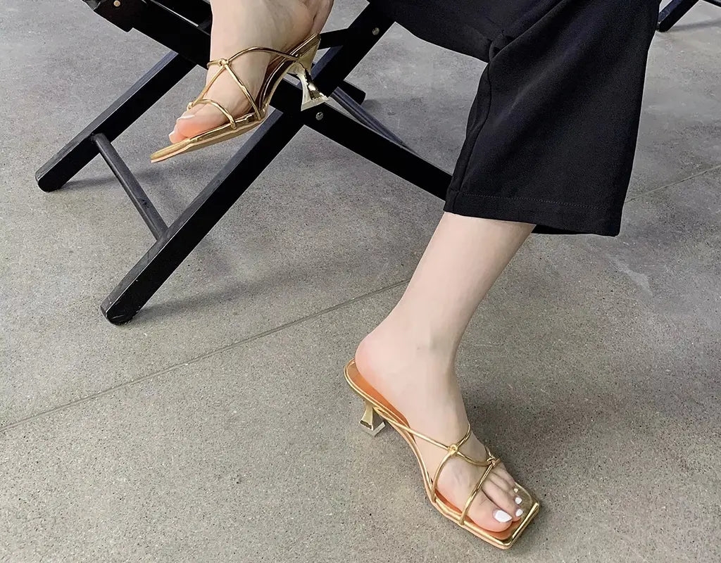 GLAMSTEP - Elegante sandalen met hak