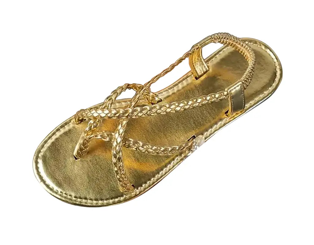 GLAMSTEP – Elegante Gevlochten Sandalen voor Zomercomfort