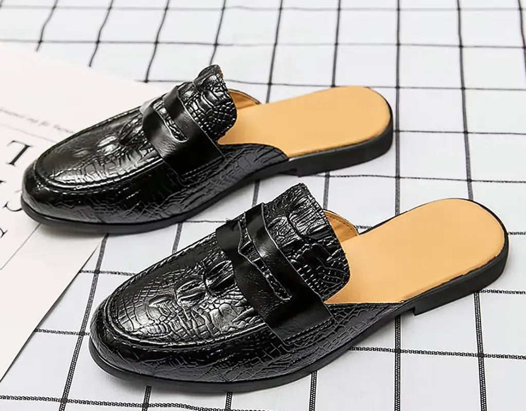 LUXELOAF – Stijlvolle Retro Leren Loafers met Gesp