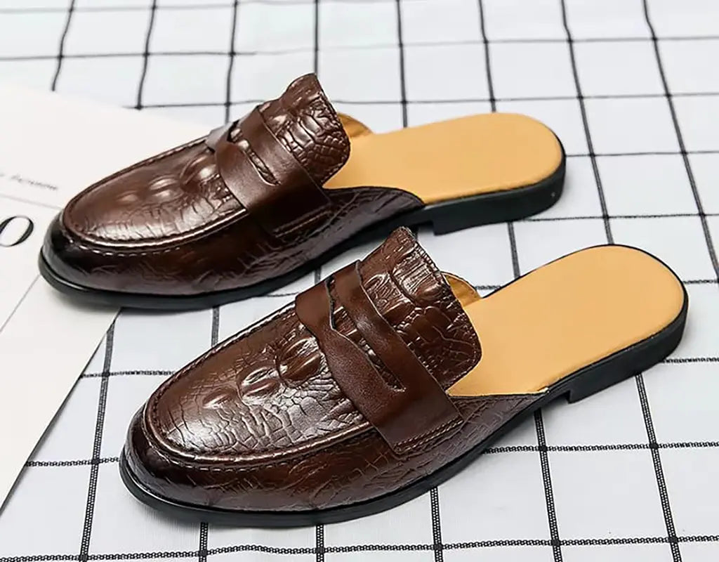 LUXELOAF – Stijlvolle Retro Leren Loafers met Gesp