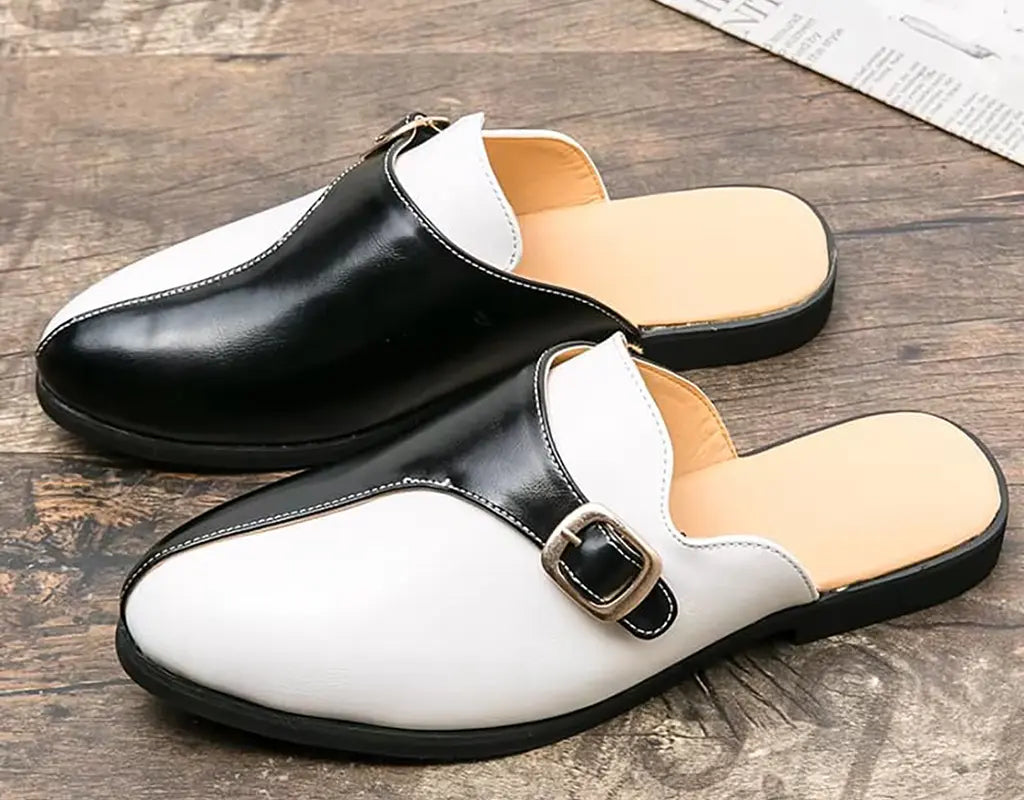 LUXELOAF – Stijlvolle Retro Leren Loafers met Gesp
