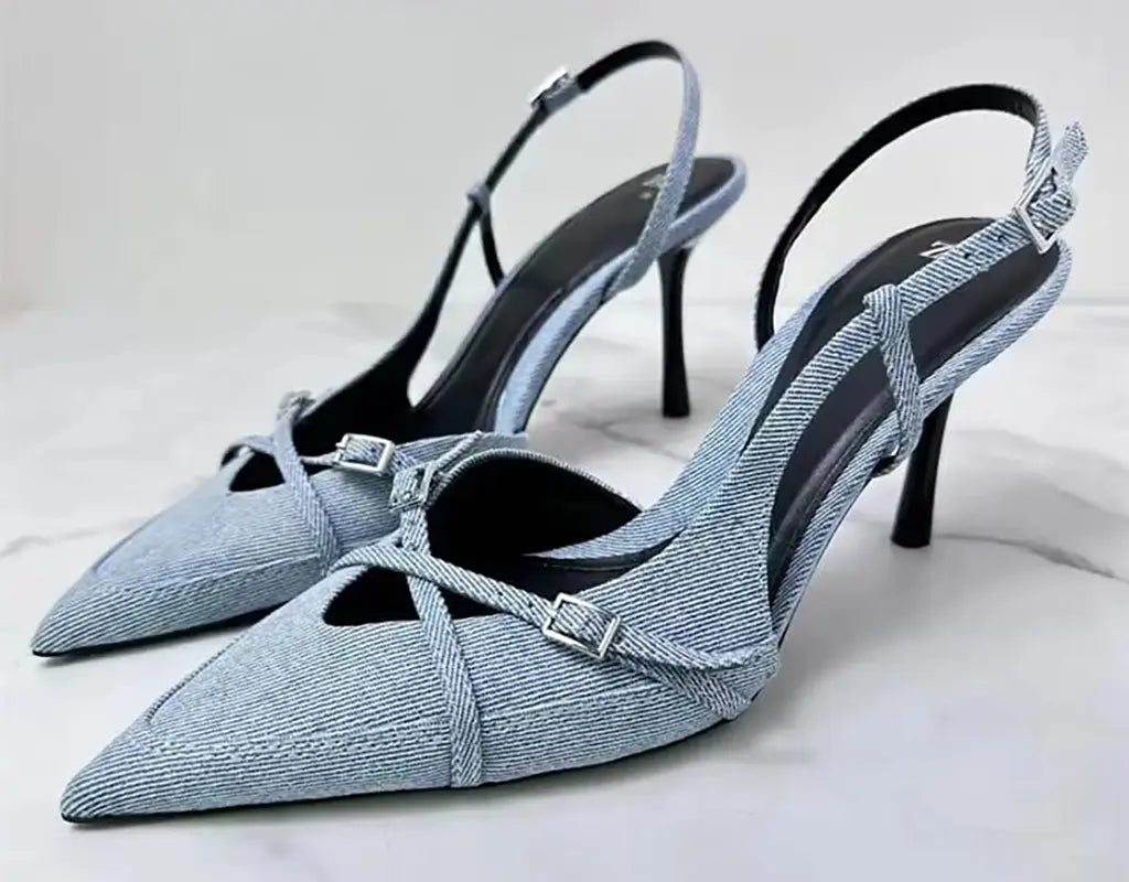 LuxeSling - Elegante Hoge Hak Slingbacks