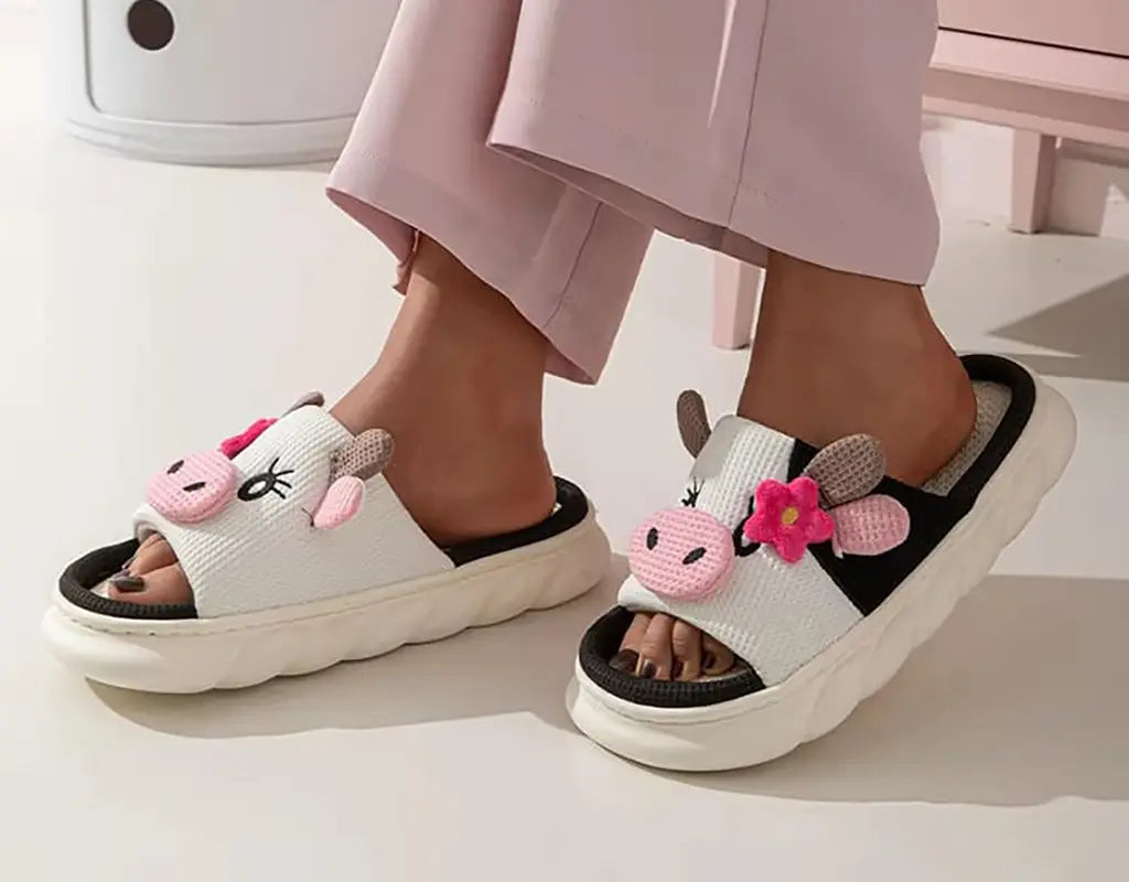 MooMoo - Dierenprint Slippers voor Dames