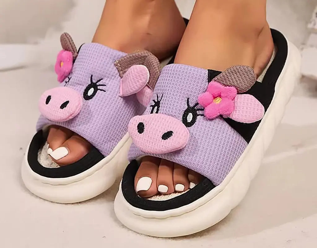 MooMoo - Dierenprint Slippers voor Dames
