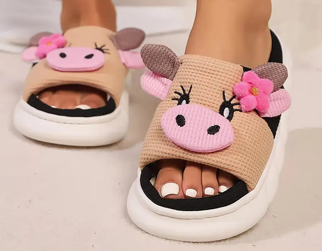 MooMoo - Dierenprint Slippers voor Dames