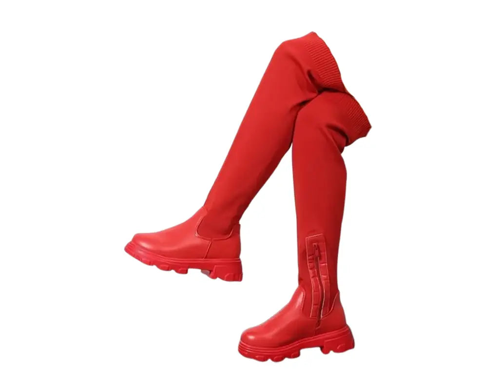 SleekBoots - Over-de-Knie Sok Laarzen