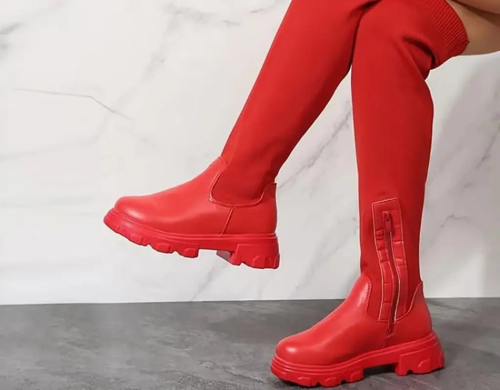 SleekBoots - Over-de-Knie Sok Laarzen