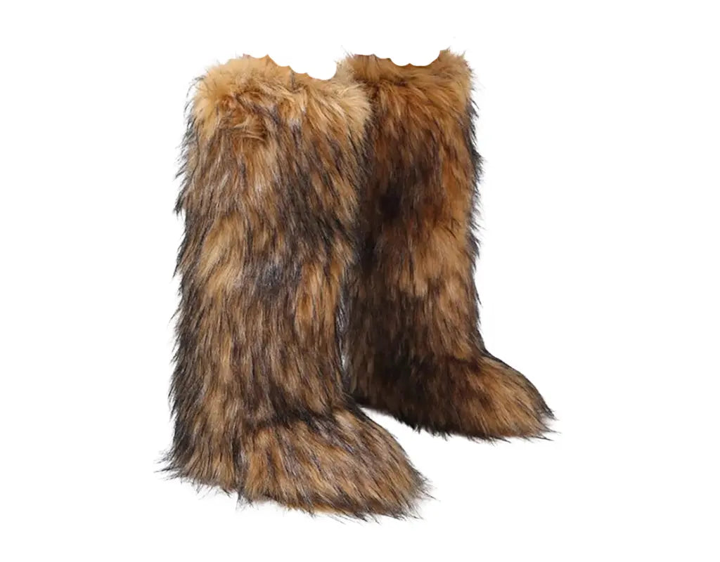 SnowFur - Kniehoge Bontlaarzen voor Dames