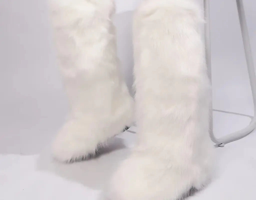 SnowFur - Kniehoge Bontlaarzen voor Dames