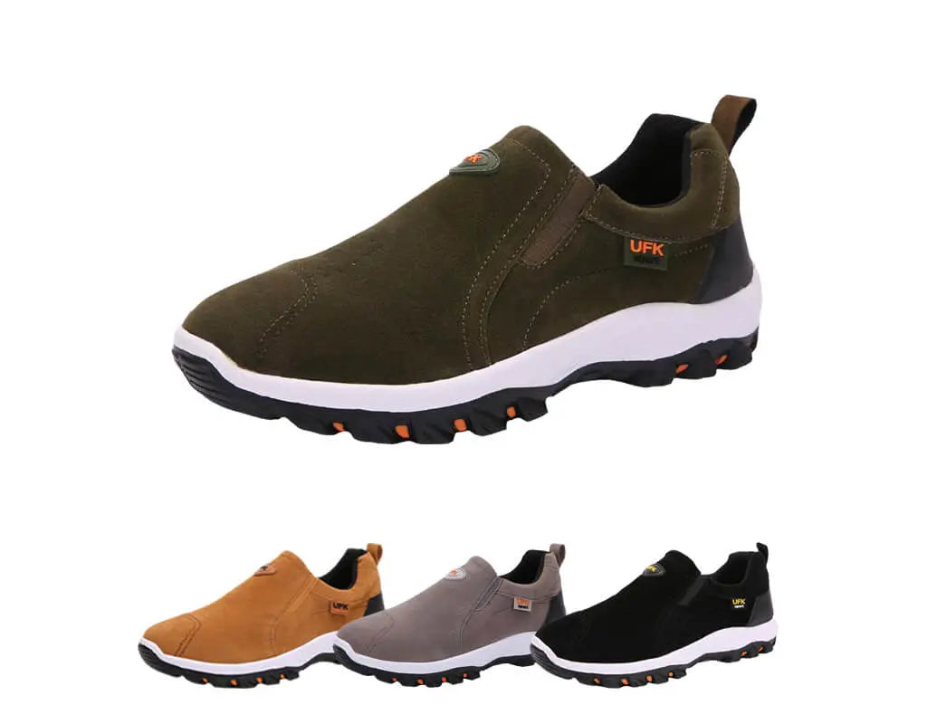 Lichtgewicht wandelschoenen met rubberen stabiele grip ondersteuning en gemakkelijke pasvorm met natuurlijk gevoel Groen Khaki Grijs Blauw