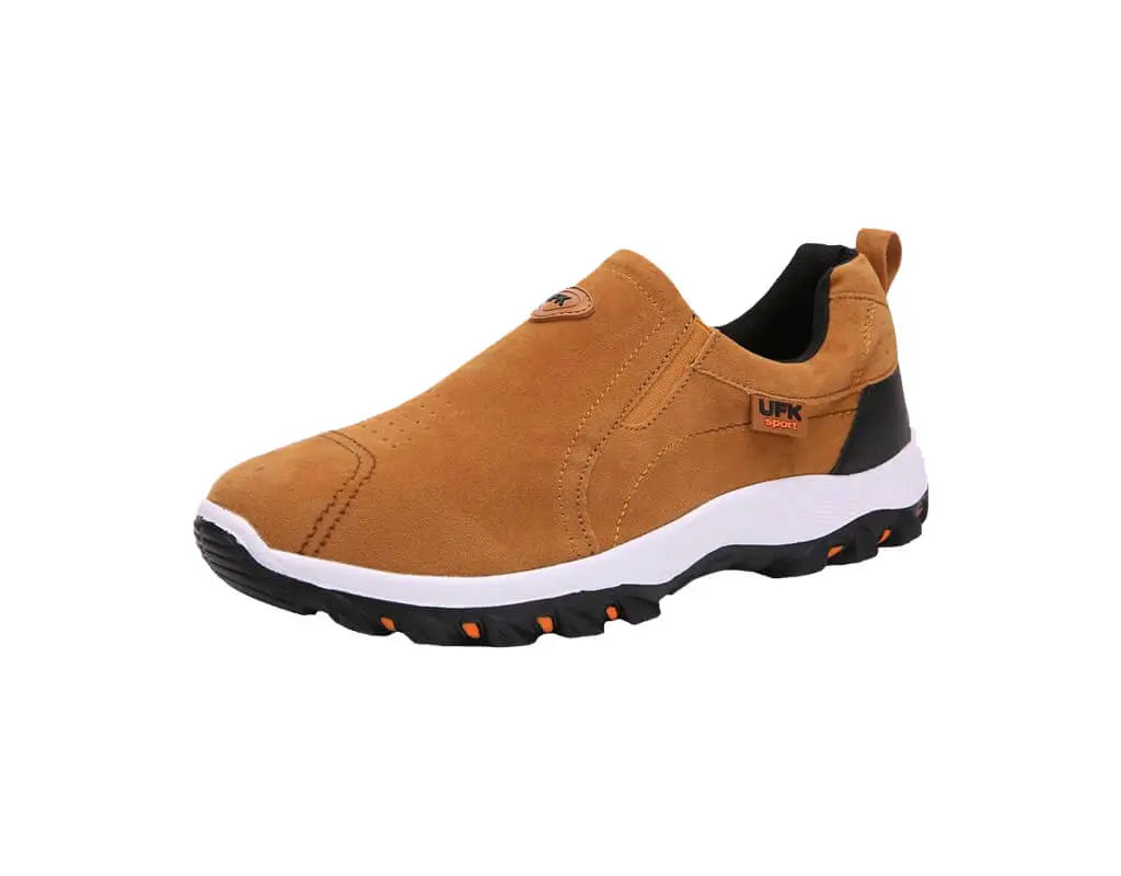 Lichtgewicht wandelschoenen met rubberen ondersteuning voor stabiele grip en gemakkelijke pasvorm met natuurlijk gevoel Khaki