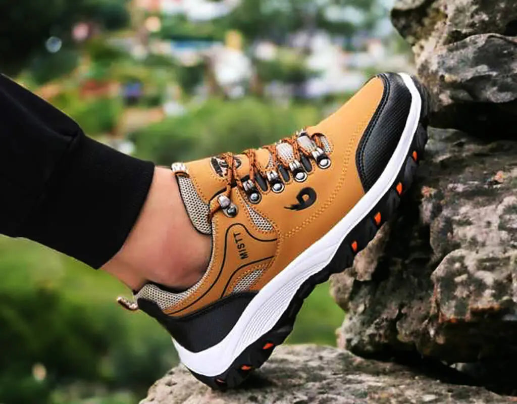 Stabiele grip wandelschoenen lichtgewicht elastische schoenveters en modieus ontwerp Khaki