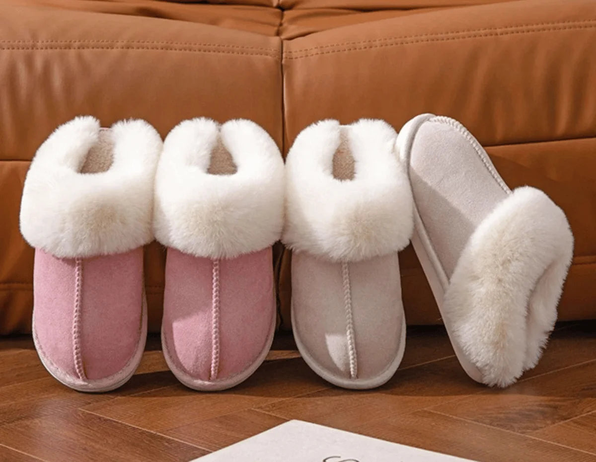 COMFYFUR - Warme Winter Pantoffels voor Vrouwen met Faux Suède