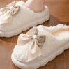 BOWFLUFF - Warme Winter Pantoffels met Strik en Pluche Binnenvoering