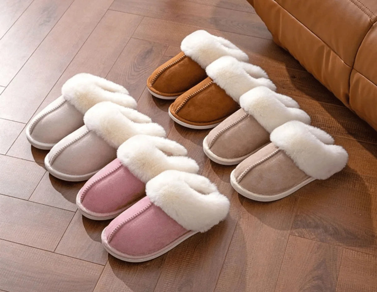 COMFYFUR - Warme Winter Pantoffels voor Vrouwen met Faux Suède