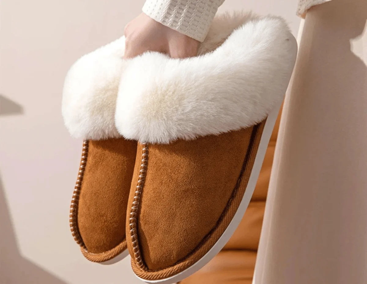 COMFYFUR - Warme Winter Pantoffels voor Vrouwen met Faux Suède