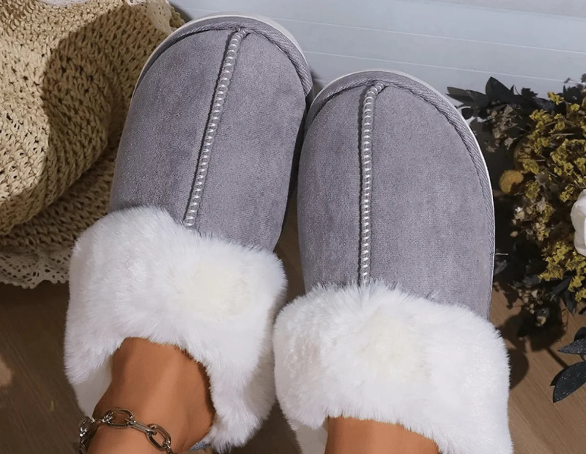 COMFYFUR - Warme Winter Pantoffels voor Vrouwen met Faux Suède