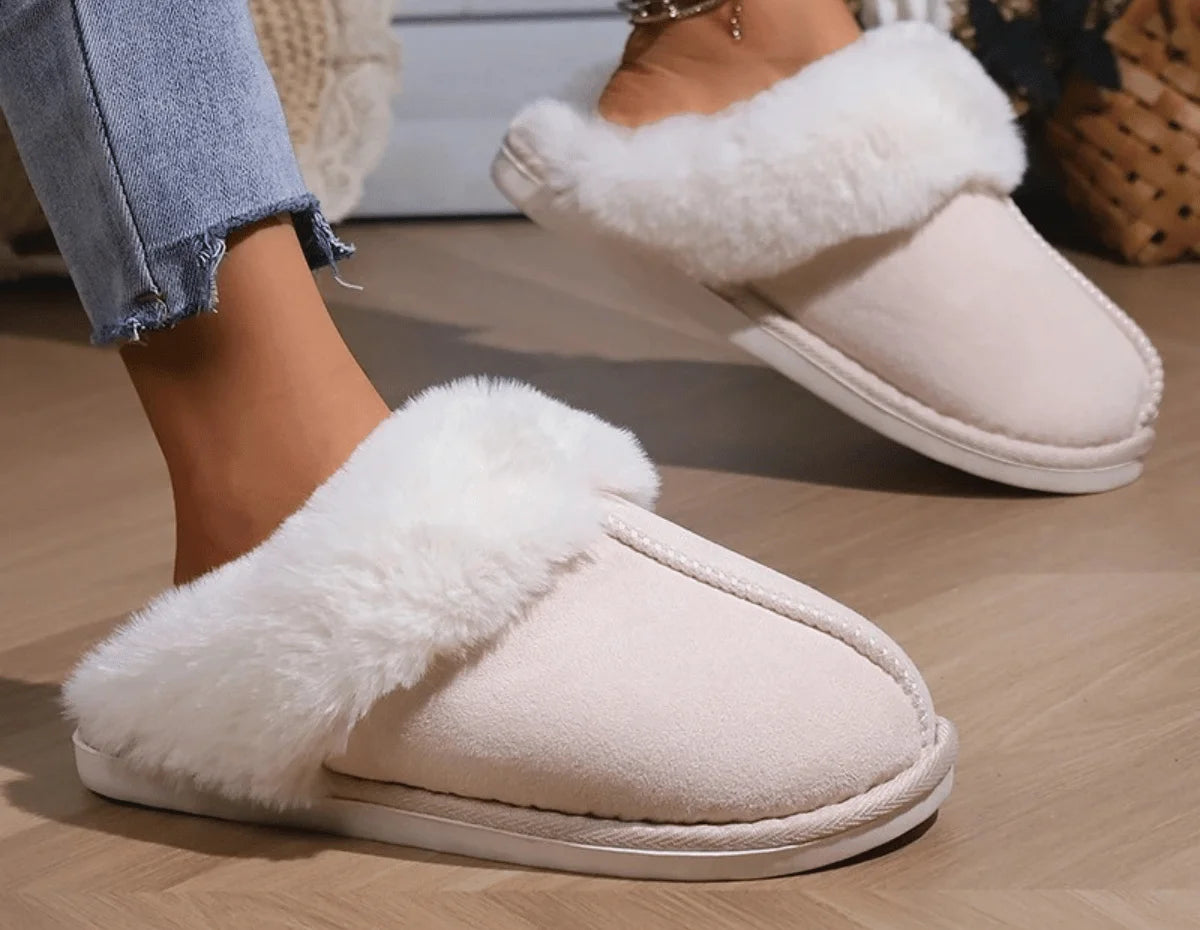 COMFYFUR - Warme Winter Pantoffels voor Vrouwen met Faux Suède