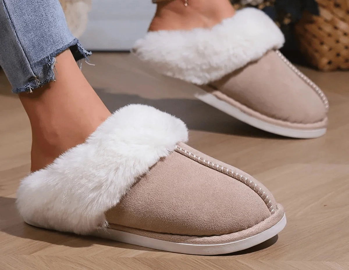 COMFYFUR - Warme Winter Pantoffels voor Vrouwen met Faux Suède