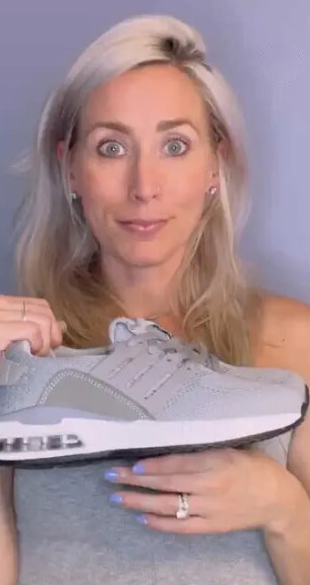 Video beoordeling SneakAIR Mark 1 grijs unisex sneakers tevreden klant