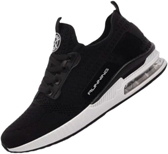 Zwarte Sneakair II Running schoenen wit met gemakkelijk in te glijden ontwerp en elastische schoenveters voor een gemakkelijke pasvorm.