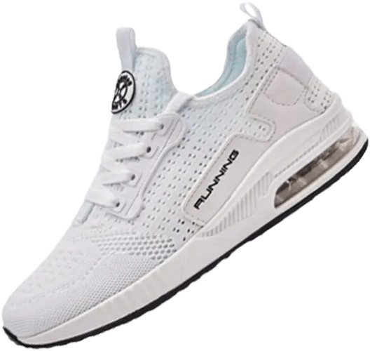 Witte Sneakair II Hardloopschoenen met gemakkelijk in te glijden ontwerp en elastische schoenveters voor een gemakkelijke pasvorm.
